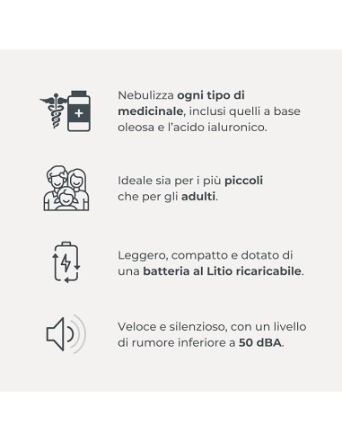 Nuvita 5030 Aerosol Portatile a Pistone Ricaricabile | shopincasa.it