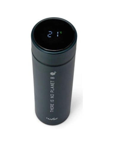 Nuvita Borraccia Termica Verde Scuro 500 ml con Termometro a LED | shopincasa.it