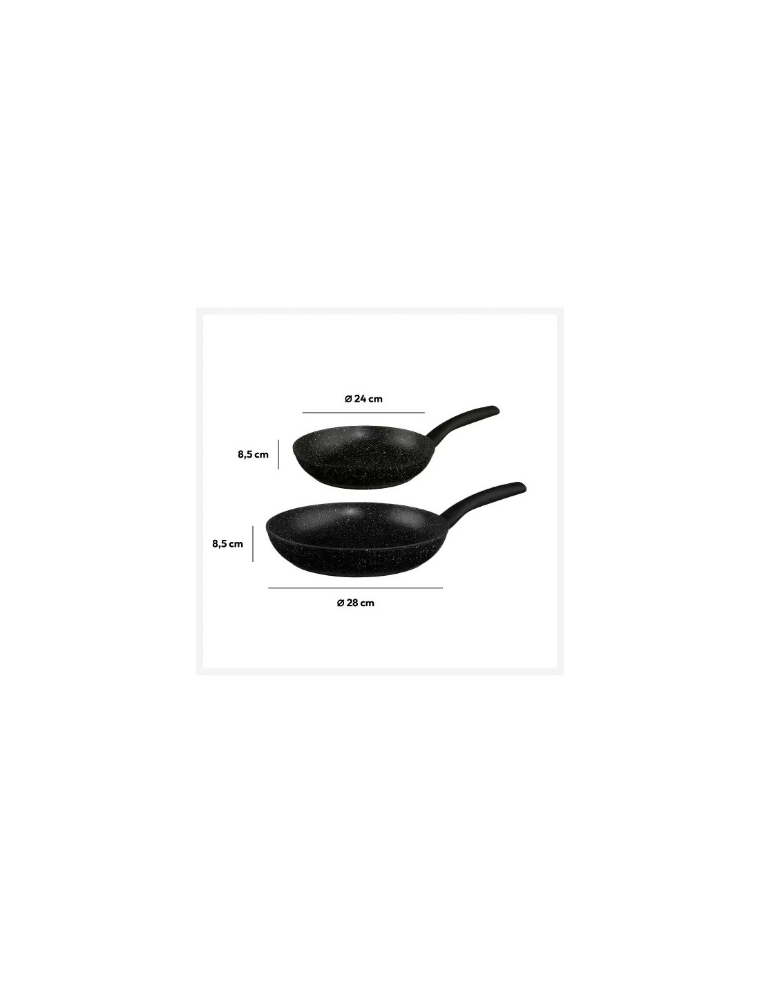 PENTOLE - COPERCHI ALLUMINIO: vendita online Set di 2 Pentole in Alluminio "Caractère", 24 cm, 28 cm, Manici Ergonomici | Sho...