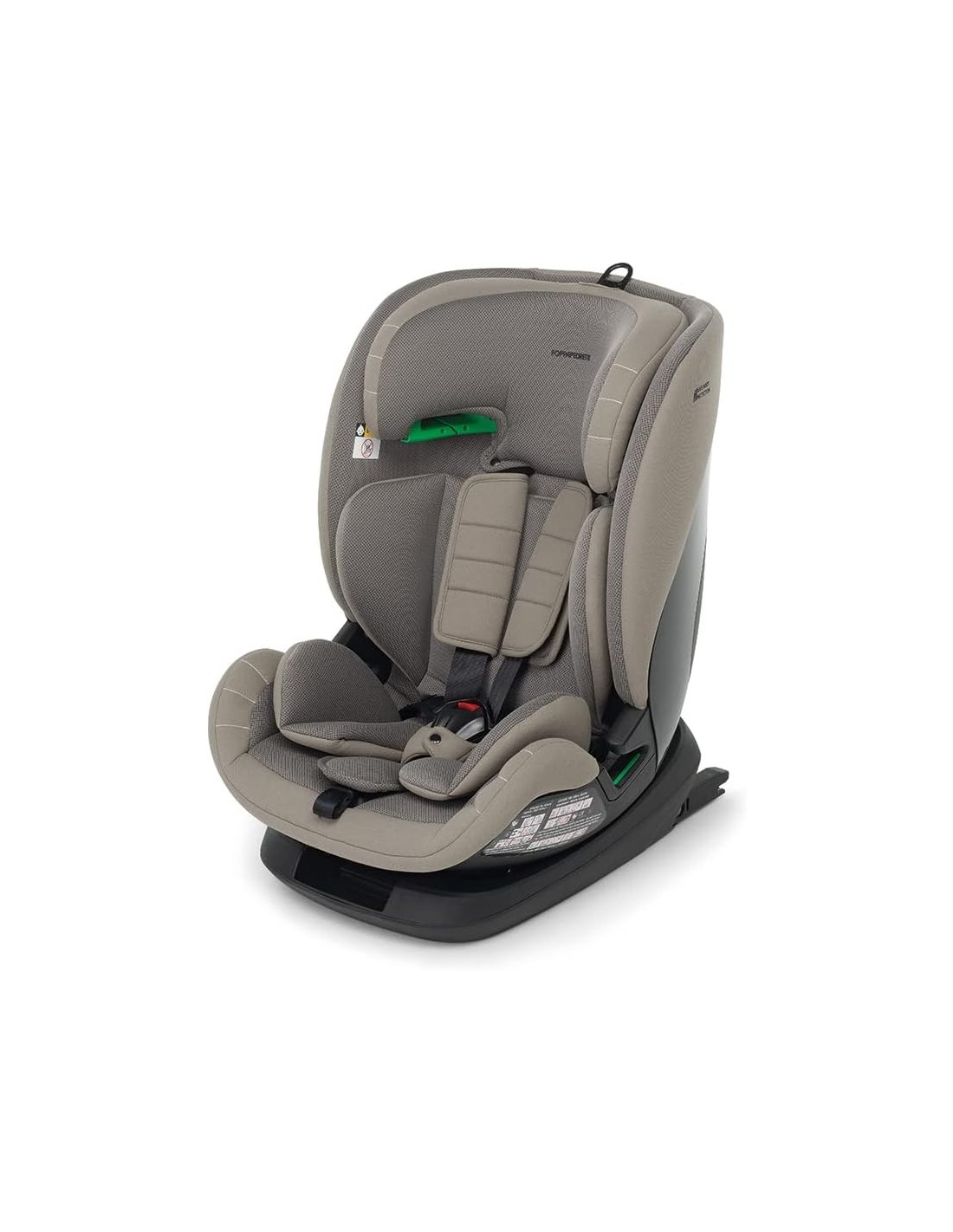 Foppapedretti Seggiolino Auto Pitstop I-Size, 76-150 cm, Fissaggio Dualfix, Desert
