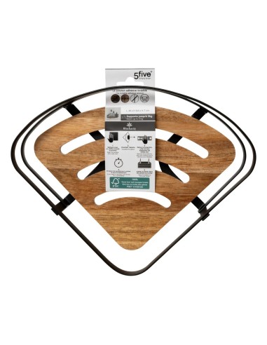ACCESSORI VASCA E DOCCIA: vendita online Mensola angolare per doccia "Blackacia" in legno di acacia, 25x19,5x7 cm in offerta