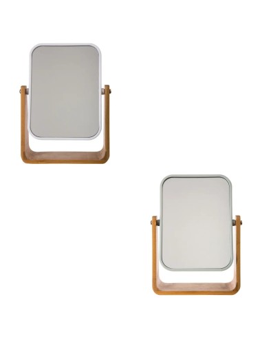 SPECCHI: vendita online Specchio Natureo 16 cm x 22 cm, cornice in bambù, dimensioni L. 16 x H. 22 x P. 6 cm, stile naturale,...