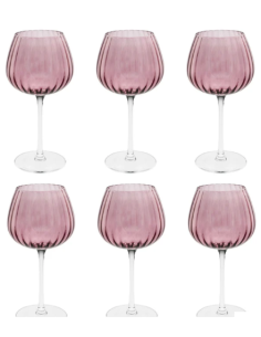 Set 6 Calici Universali Prismia Rosa 460 ml – Rose & Tulipani | shopincasa.it