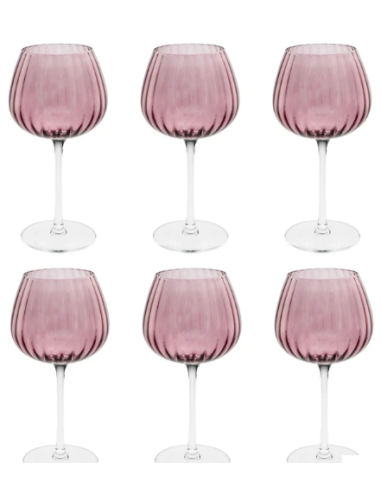 Set 6 Calici Universali Prismia Rosa 460 ml – Rose & Tulipani | shopincasa.it