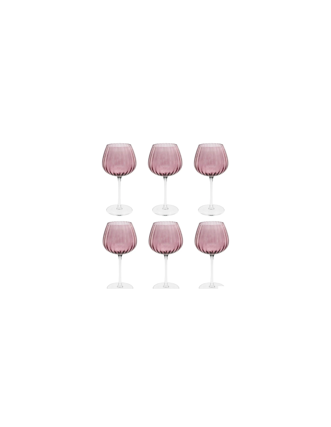 Set 6 Calici Universali Prismia Rosa 460 ml – Rose & Tulipani | shopincasa.it