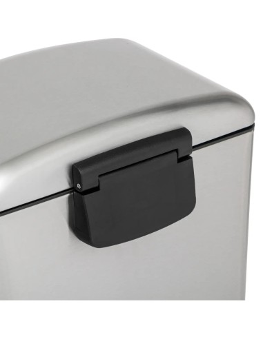 PATTUMIERE: vendita online Ariane bidone per rifiuti in acciaio inox 20 litri, dimensioni L. 53,3 x l. 30 x h. 30 cm, resiste...
