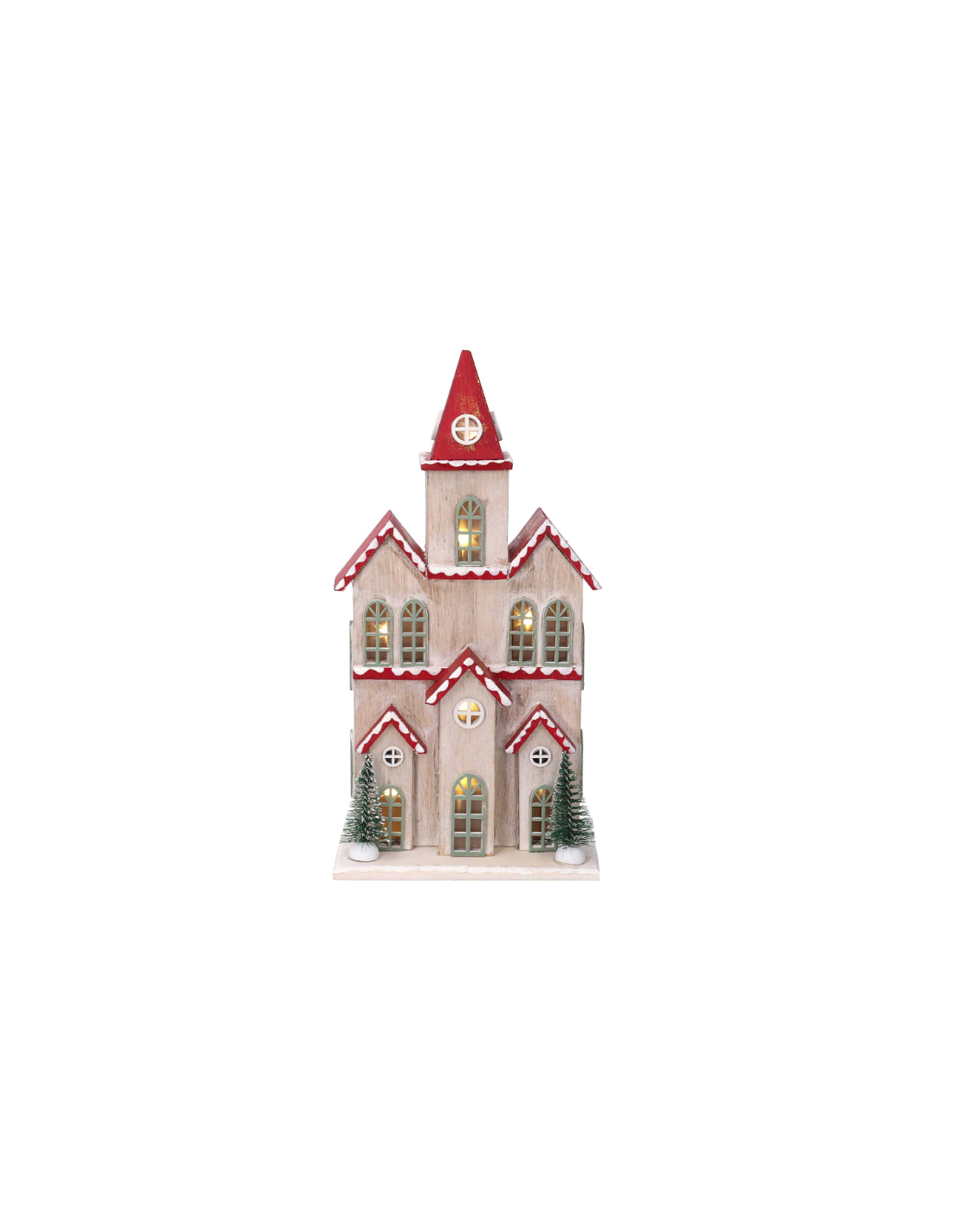 CHIESA 639019 LEGNO CON LED 13X8X27CM