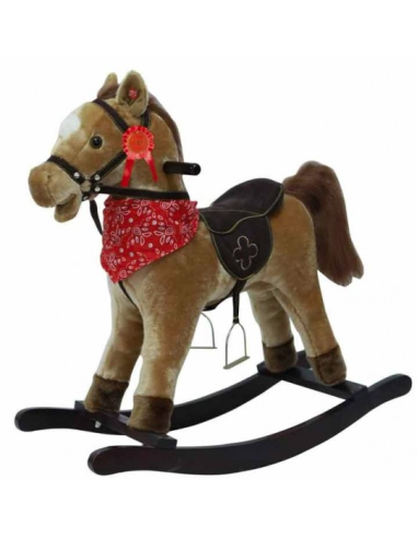PRESCOLARI: vendita online CAVALLO A DONDOLO 705100501 CON SUONI 74X30X67CM in offerta