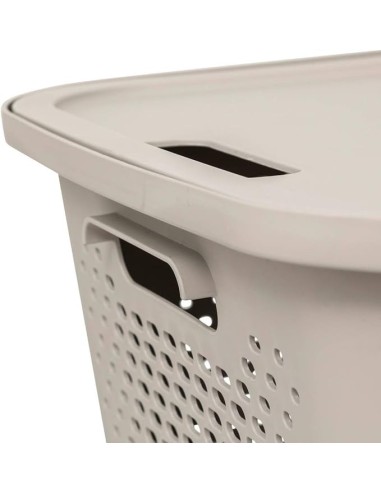 CESTE BUCATO PLASTICA: vendita online Cesto di copertura 5five 28L in lino color sabbia, dimensioni L. 38,2 x P. 32,7 x H. 22...