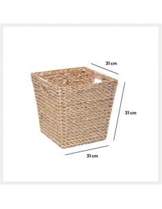 OGGETTISTICA: vendita online Cesta naturale 31x31 cm, dimensioni L. 31 x D. 31 x H. 31 cm, peso 0,575 kg, ideale per organizz... 2