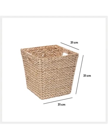 OGGETTISTICA: vendita online Cesta naturale 31x31 cm, dimensioni L. 31 x D. 31 x H. 31 cm, peso 0,575 kg, ideale per organizz...