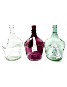 OGGETTISTICA: vendita online Damigiana da Arredo in Vetro H25cm, Decorazione Elegante per Casa, Colori Assortiti in offerta