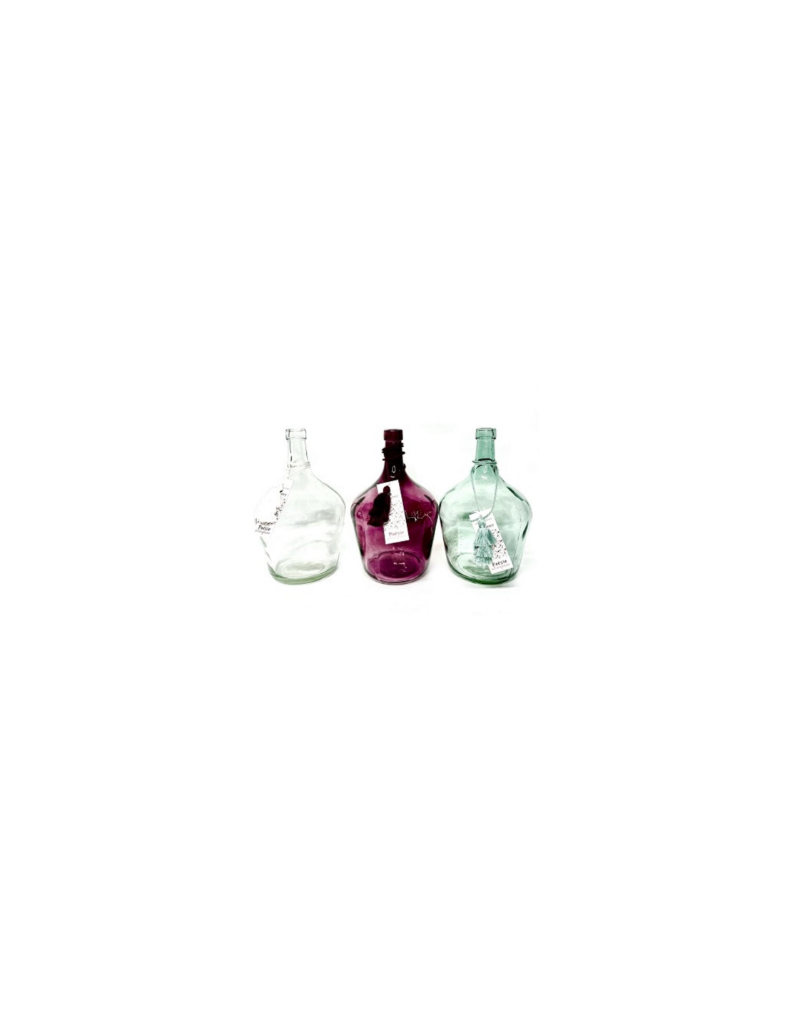 OGGETTISTICA: vendita online Damigiana da Arredo in Vetro H25cm, Decorazione Elegante per Casa, Colori Assortiti in offerta