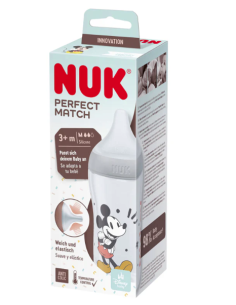 Biberon NUK Perfect Match Mickey Mouse 260ml - Anti-Colica e Controllo Temperatura | Shopincasa