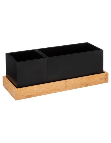 OGGETTISTICA: vendita online Organizer con base rimovibile in bambù, L. 29 x l. 10,8 x h. 10,4 cm, pratico e versatile per og...