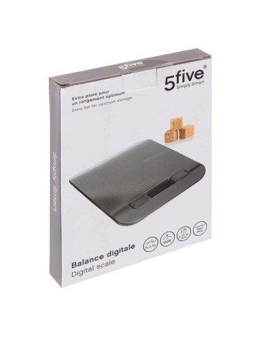 BILANCE DA CUCINA: vendita online Bilancia digitale 5 kg in acciaio inox, L. 18 x l. 14 cm, precisa e compatta per cucina in ...