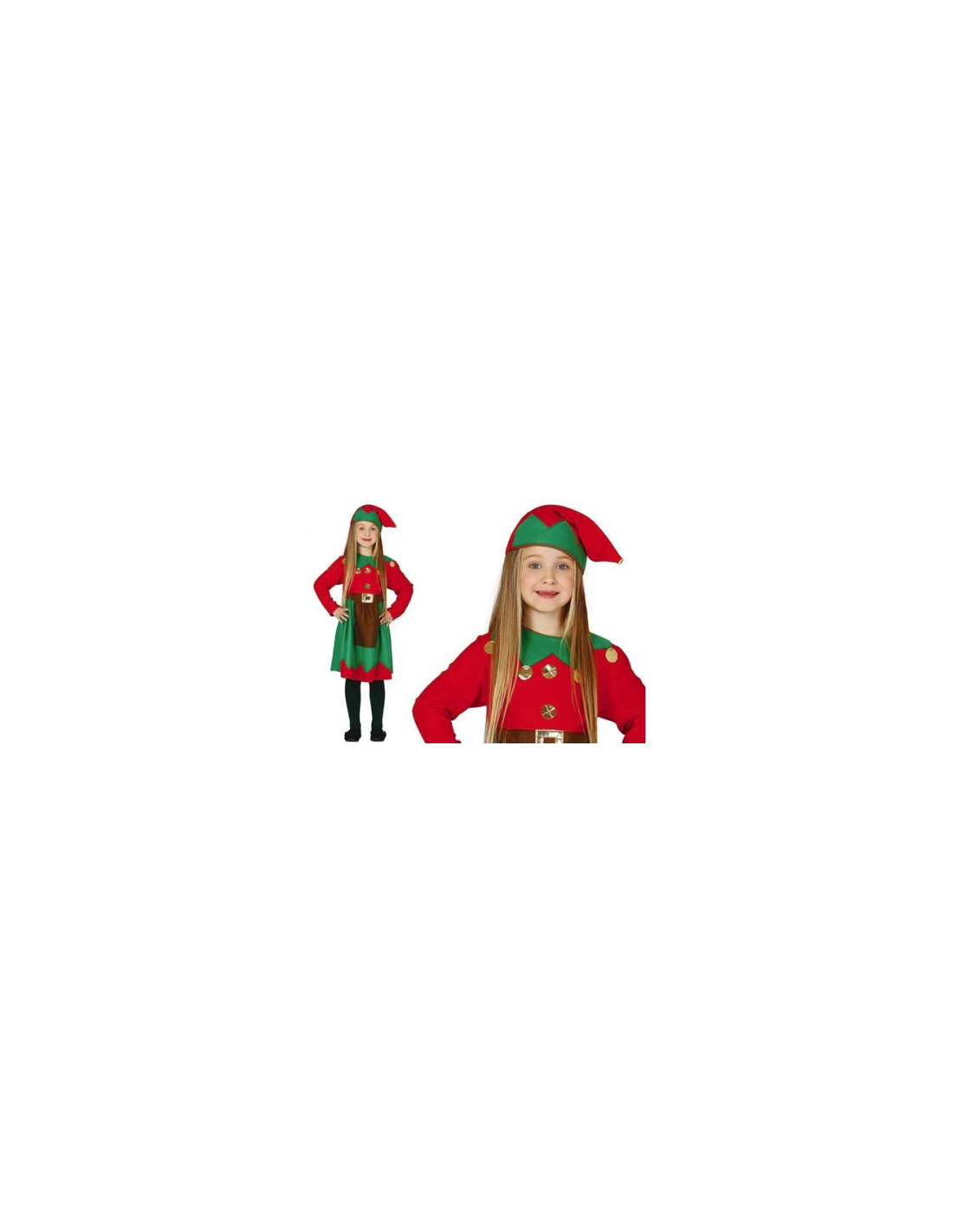 COSTUME 42543 ELFO DONNA GIOVANE 3/4 ANNI