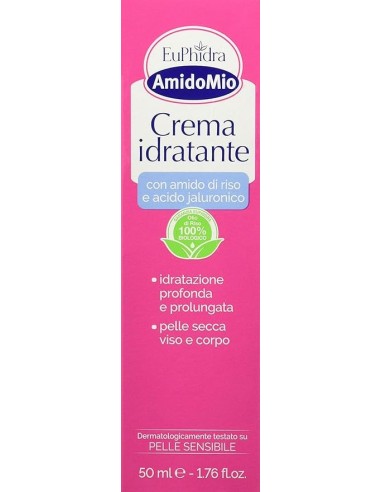 Amido Mio Crema Idratante di Riso e Acido Ialuronico 50 ml - Shopincasa.it