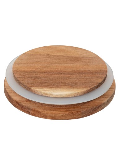ACCESSORI VARI: vendita online Espositore per spezie con 9 barattoli in acacia, dimensioni L.23 x P.24 x H.15 cm in offerta