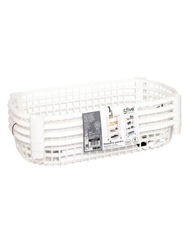 CARRELLI E MENSOLE: vendita online Carrello 4 Piani Bianco, Pratico e Compatto, Dimensioni 46,5 x 26 x 78,8 cm in offerta