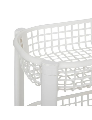 CARRELLI E MENSOLE: vendita online Carrello 4 Piani Bianco, Pratico e Compatto, Dimensioni 46,5 x 26 x 78,8 cm in offerta