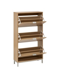 ARMADIETTI: vendita online Scarpiera 3 Cassetti in Legno 63x24x131,5 cm, Pratica e Spaziosa per Organizzare le Scarpe in offerta
