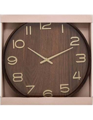 OROLOGI: vendita online Orologio Ivana D38cm Legno Scuro | Orologio da Parete Elegante in Legno in offerta