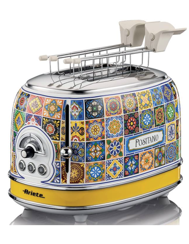 PIASTRE - TOSTAPANE - BISTECCHIERE: vendita online Ariete, Tostapane Positano, 810W, 2 fette, defrost, espulsione automatica,...
