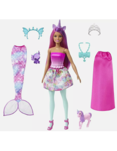 GIOCATTOLO PUBBLICIZZATO: vendita online BARBIE HLC28 BAMBOLA DREAMTOPIA CON ACCESSORI in offerta