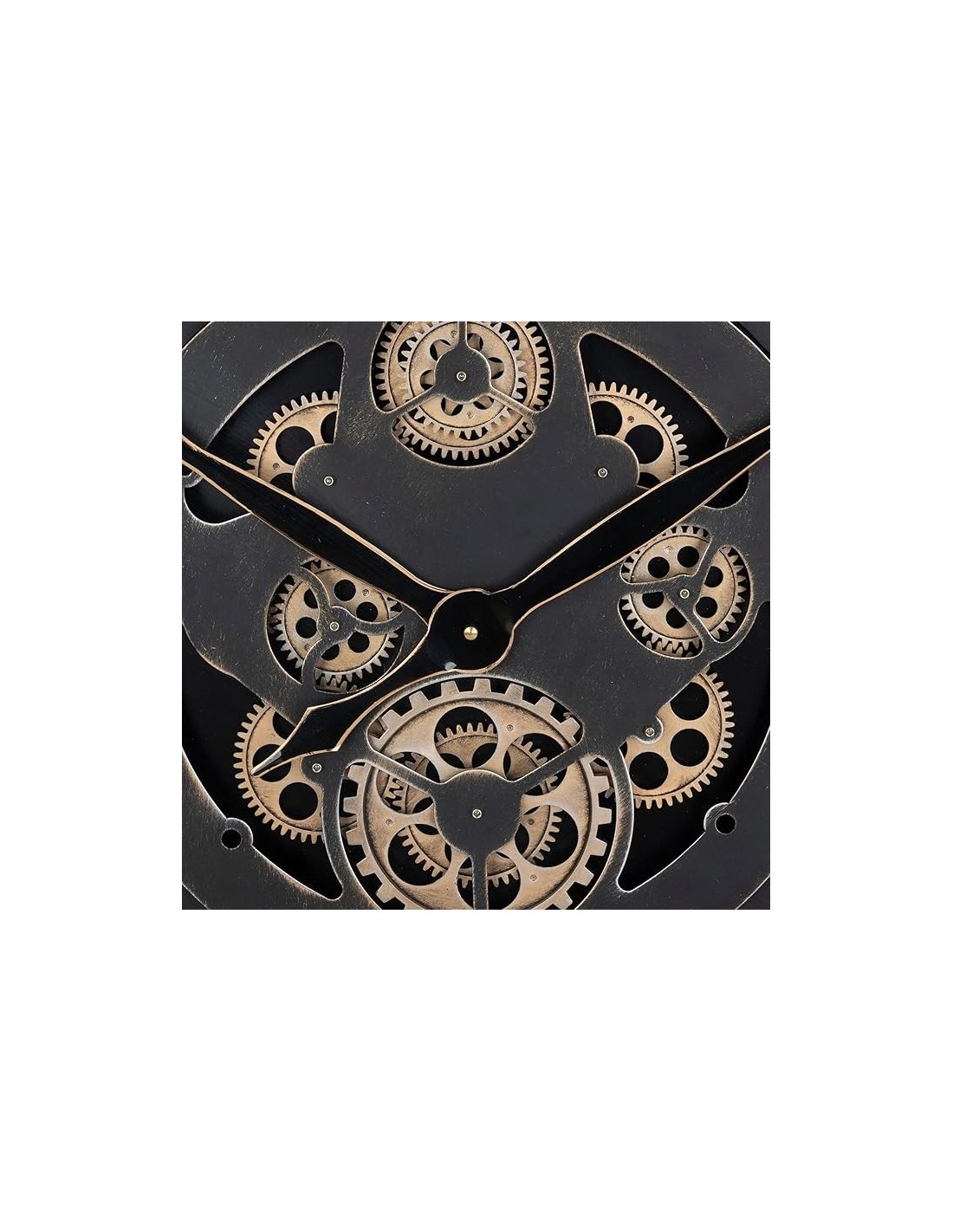OROLOGI: vendita online Orologio Industriale Nero Atmosphera D80cm, Design a Ingranaggi in Metallo e Legno con Numeri Romani ...