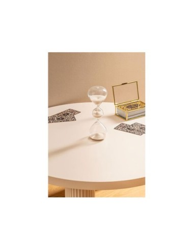 OGGETTISTICA: vendita online Clessidra in Vetro H19cm, Modello Bliss in Cristallo Ondulato - Colori Assortiti, Elegante Acces...