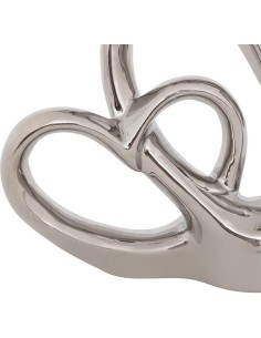 OGGETTISTICA: vendita online Decorazione Safina Ceramica Argento 21x16cm, Eleganza e Modernità per la Casa in offerta 2