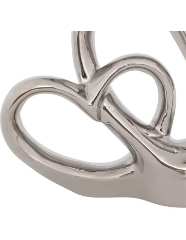 OGGETTISTICA: vendita online Decorazione Safina Ceramica Argento 21x16cm, Eleganza e Modernità per la Casa in offerta