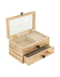 OGGETTISTICA: vendita online Portagioie Paulownia Beige 20x11x12 cm, Elegante e Pratico Organizer in offerta 2