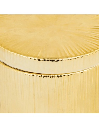 OGGETTISTICA: vendita online Scatola in Ceramica 12,5x9 cm Dorato, Design Elegante per Decorazioni e Organizzazione in offerta