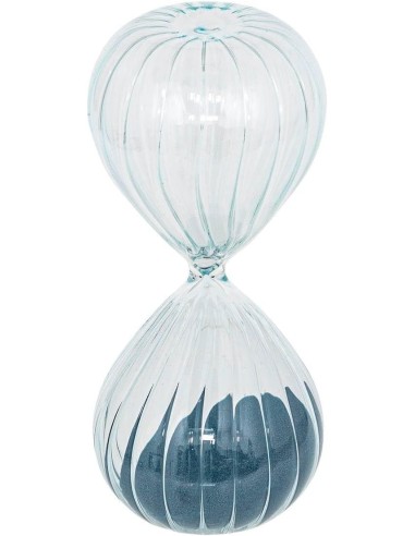OGGETTISTICA: vendita online Set 3 Clessidre con Base in Legno, Altezze Assortite 10-12-14 cm, Eleganti e Decorative in offerta
