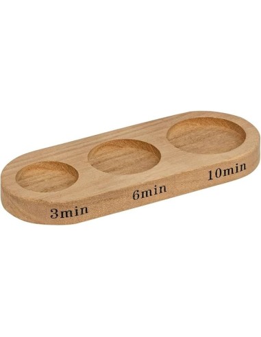 OGGETTISTICA: vendita online Set 3 Clessidre con Base in Legno, Altezze Assortite 10-12-14 cm, Eleganti e Decorative in offerta