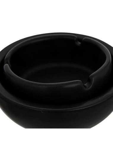 ACCENDINI E POSACENERE: vendita online Posacenere in ceramica Olme D10cm nero, posacenere elegante, accessorio casa, posacene...