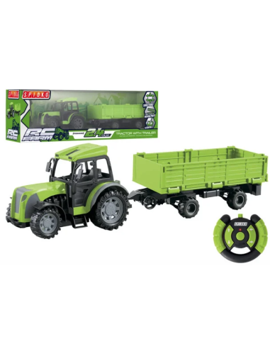 TRATTORE 42408 R/C CON RIMORCHIO 1:24 2,4GHZ