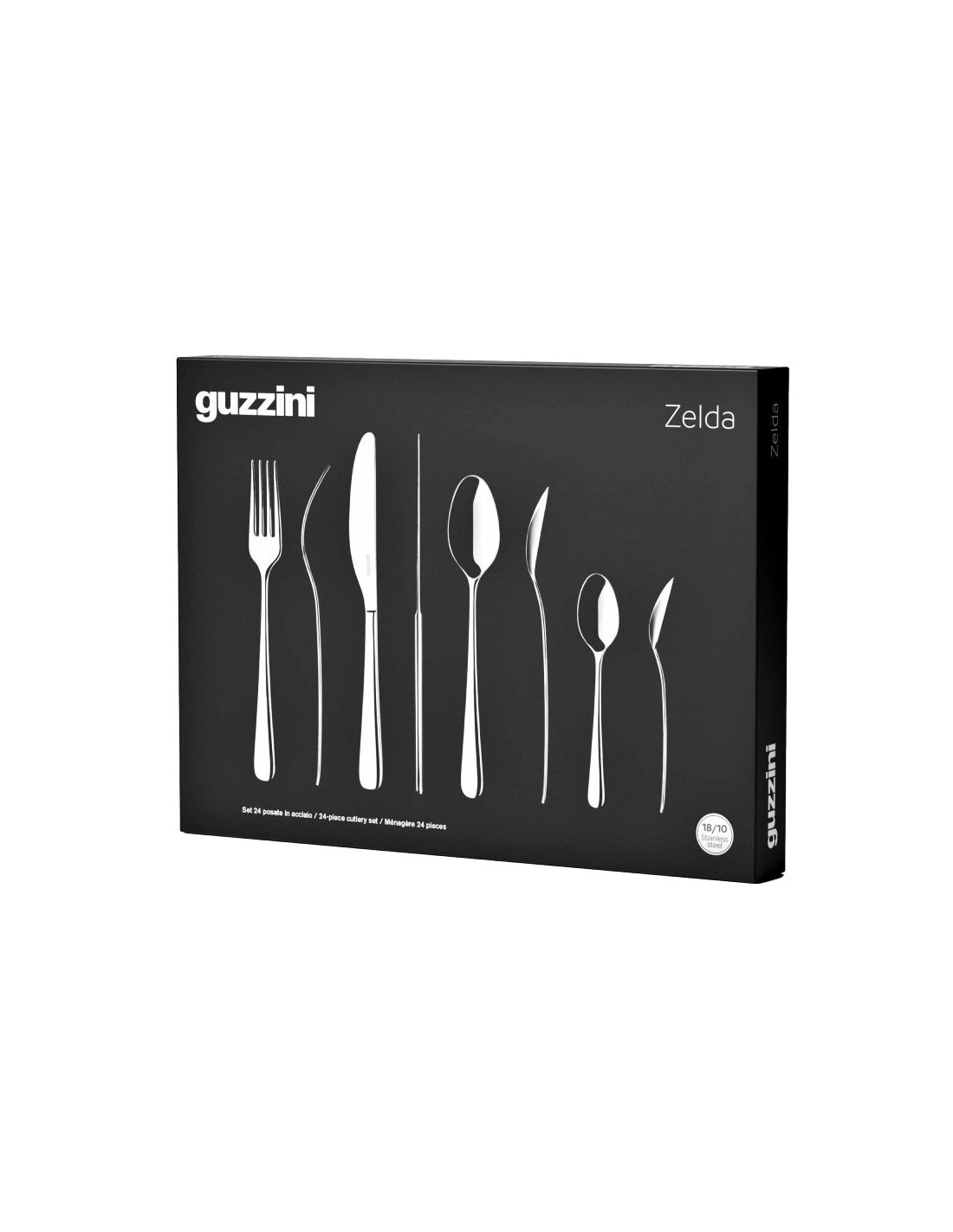 TAVOLA E CUCINA: vendita online Guzzini, Set 24 Posate, Acciaio Inox 18/10, Zelda in offerta