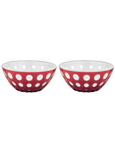 TAVOLA E CUCINA: vendita online SET 2 CIOTOLINE 12CM EMERALD WHITE RED LE MURRINE in offerta