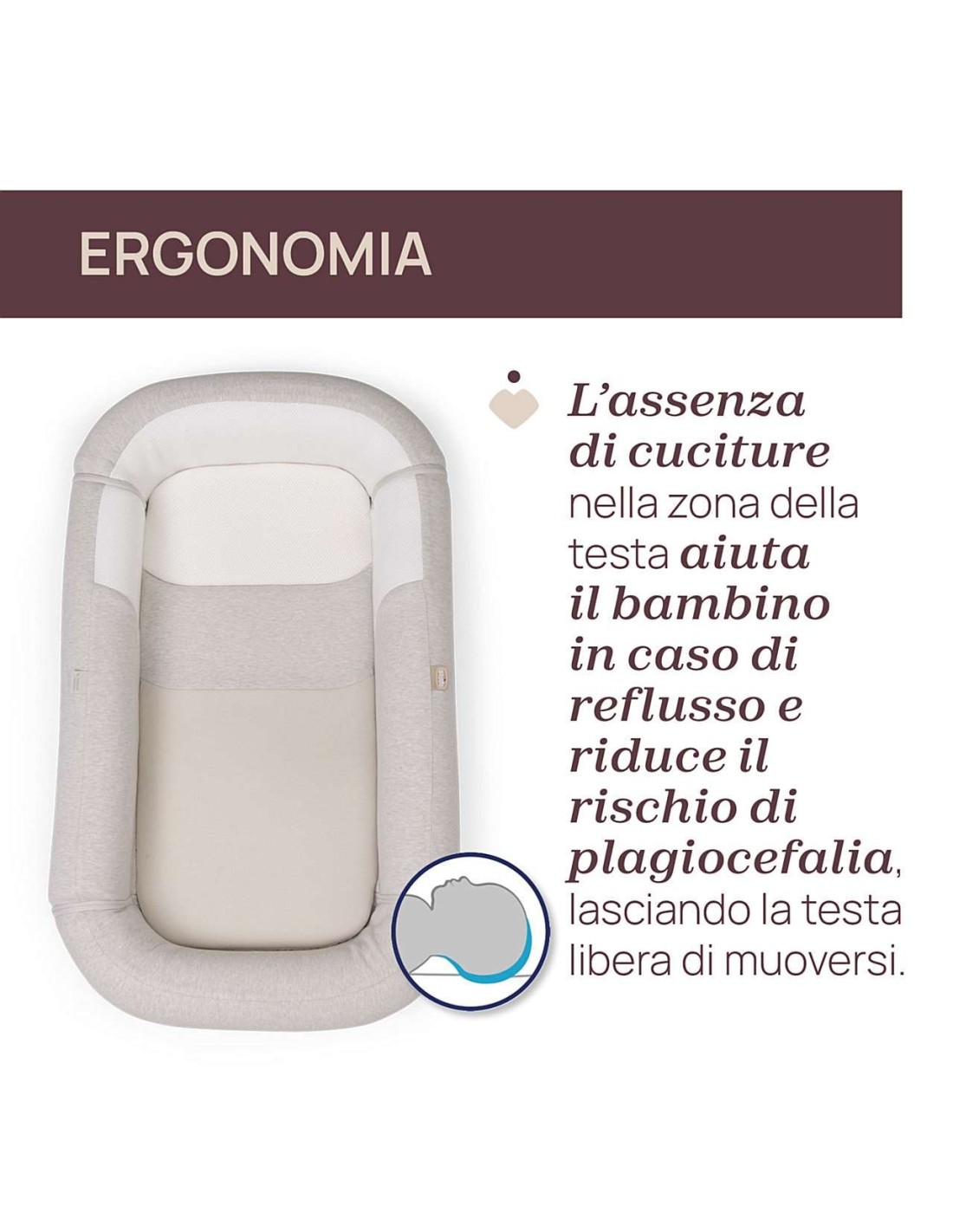 PRIMA INFANZIA: vendita online Riduttore Lettino Chicco Mommy Pod 3 in 1 Evo Grey chicco in offerta