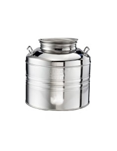 FUSTI E BIDONI: vendita online Bidone in acciaio inox, 30LT, con predisposizione in offerta