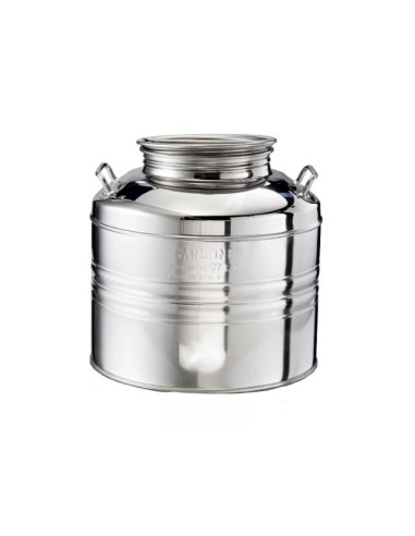 BIDONE IN ACCIAIO INOX 30 LT CON PREDISPOSIZIONE su Shop in Casa