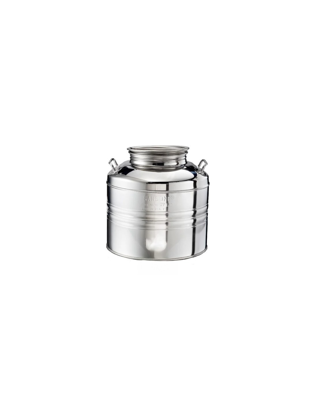 BIDONE IN ACCIAIO INOX 30 LT CON PREDISPOSIZIONE su Shop in Casa