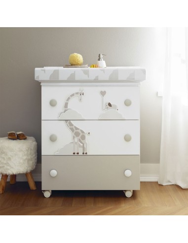 Set Pali Savana Tortora Lettino + Fasciatoio + Piumone – Shop in Casa