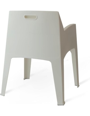 SEDIE: vendita online Poltrona Ancara Cribel, polipropilene bianco, impilabile, resistente, per giardino, terrazza, outdoor, ...