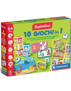 PRESCOLARI: vendita online SAPIENTINO 18153 10 GIOCHI IN 1 in offerta