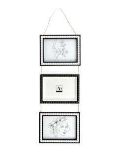 PORTAFOTO 107893 3 CORNICI 54X21CM MDF