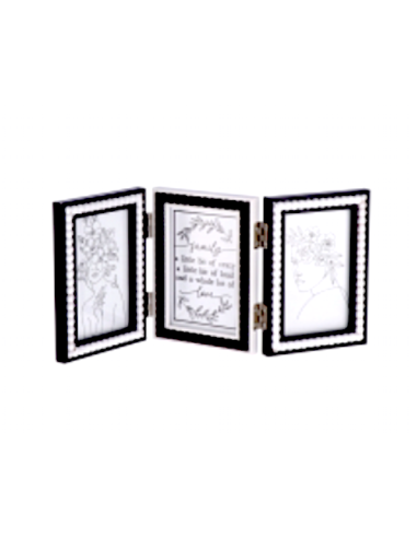PORTAFOTO 107894 3 CORNICI 40X18CM MDF